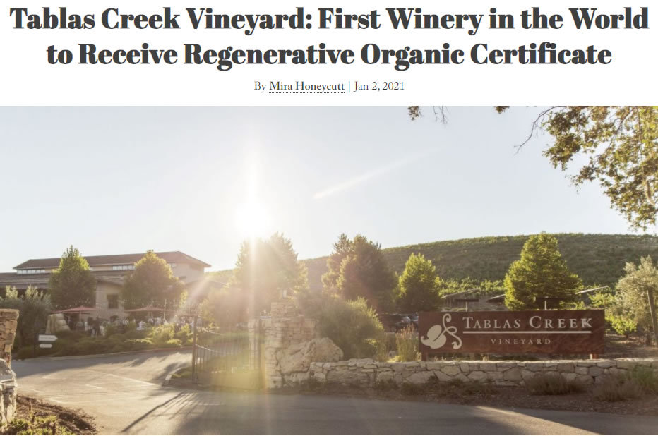 Paso Press Tablas Creek First Winery Regenerative Organic