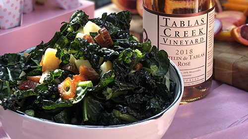 Image of Raw Kale Salad with Champagne Vinaigrette